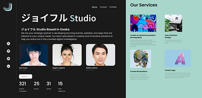 Design Studio Portfolio branding personal portfolio portfolio website template ui ux website