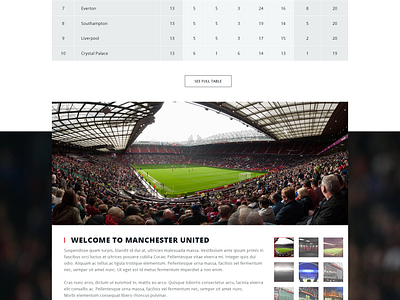 Landing Page figma football inspiration landingpage manchesterunited ui uidesign uiux ux uxdesign website