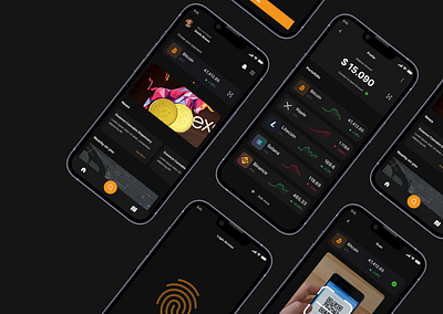 Cryptocurrency mobile app design app crypto cryptocurrency dark figma mobile app payment ui ui design