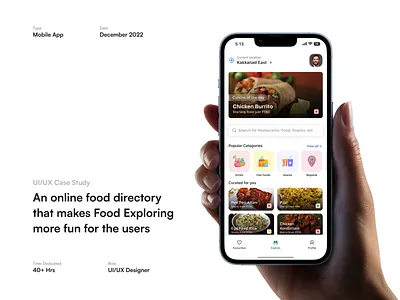 Scout App - UI/UX Case Study design figma food food tech minimal ui