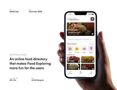 Scout App - UI/UX Case Study design figma food food tech minimal ui