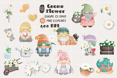 New Collection Gnome Daisy in Creative Fabrica animation app branding daisy design gnome graphic design illustration logo ui ux vector