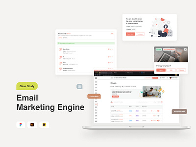 Email Marketing Engine dashboard design emailer figma uiux