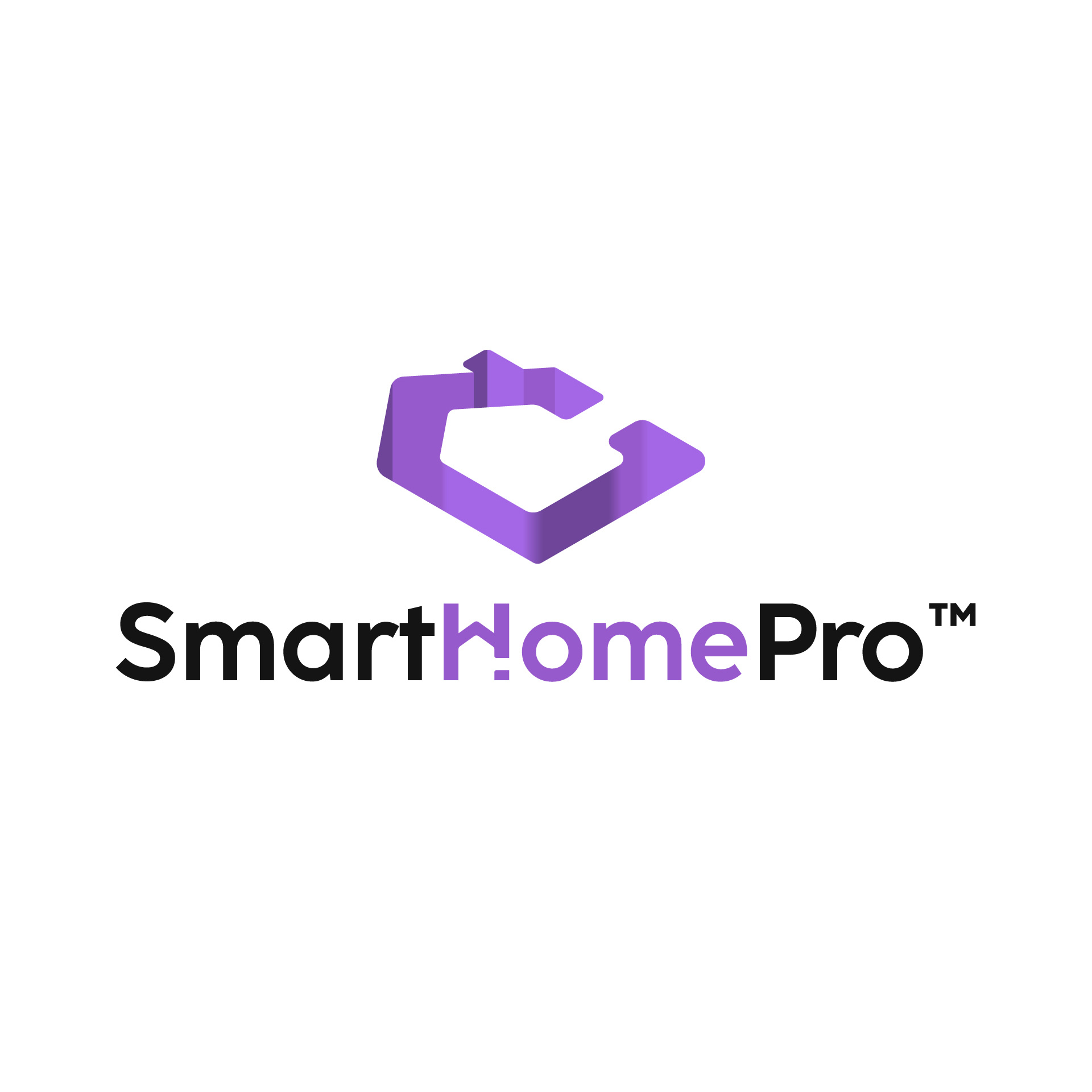 Smart Home Pro - Logo brand branding design graphic design home house illustration logo photoshop smart smart home tech web