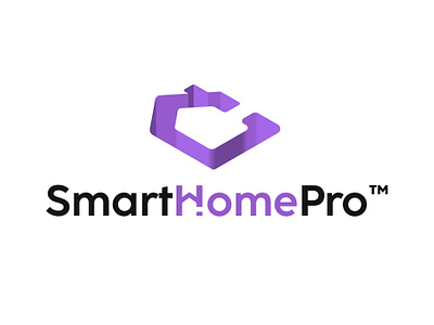 Smart Home Pro - Logo brand branding design graphic design home house illustration logo photoshop smart smart home tech web