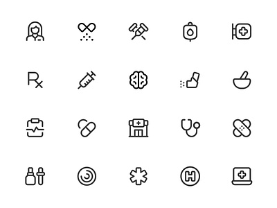Myicons✨ — Health, Medicine vector line icons pack design system figma figma icons flat icons icon design icon pack icons icons desin icons library icons pack interface icons line icons sketch icons ui ui design ui designer ui icons ui kit web design web designer