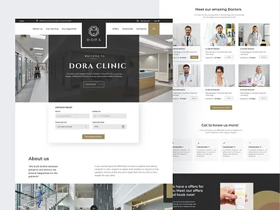 Dora Clinic Landing Page Design arabian landing page arabic design case study clenic landing page clinic landing page doctor clinic landing page doctor landing page design doctor webapp doctor website design dora clenic dora clinic website duvai landing page graphic design gulf landing page landing page logo minimal design popular design ui website design