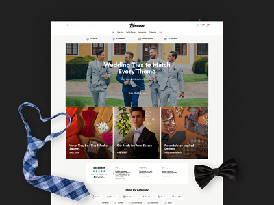 Tieroom - Website Designs design figma formal prom suits ties ui ux web design website wedding