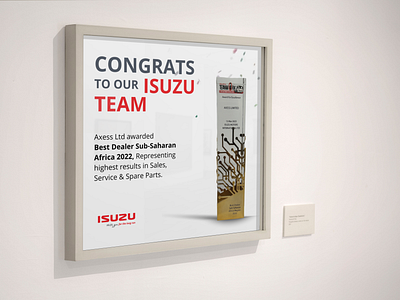 Isuzu - Award Animation animation award best dealer branding design dmax graphic design isuzu motion graphics pickup ui