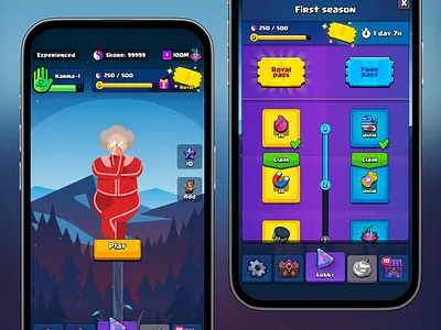 Balancyoga: Game UI android design figma illustration ios logo prototyping user experience user interface wireframing