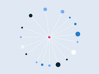 One connection 2d dots motion design simple simplicity styleframe