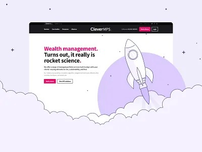 Clever MPS - Website Design design finance illustration tech ui web design website