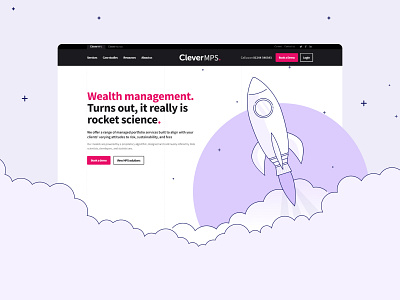Clever MPS - Website Design design finance illustration tech ui web design website