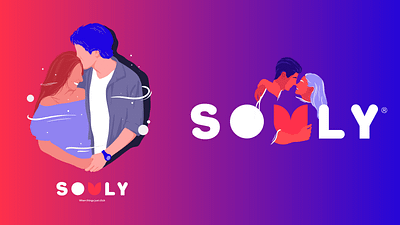 Souly Dating Site branding design graphic design illustration logo typography ui visual identity