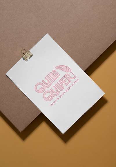 Quill & Quiver Craft & Stationery Supply Branding Identity (2023 advertising branding branding identity design graphic design logo logo design stationery design