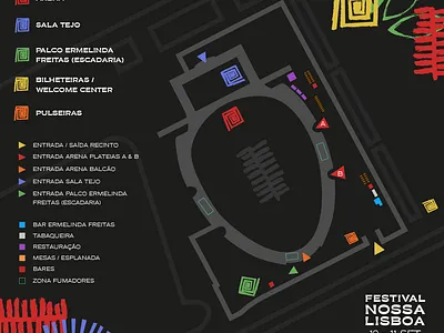 Nossa Lisboa festival map branding cultural design event festival graphic design homepage illustration logo map music typography vector