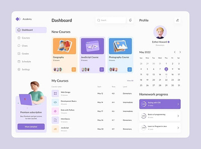 Course Selection Dashboard dashboard designer figma tools ui uidesign uiux ux uxdesign webpage