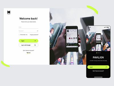 Log in / Sign up Page log in logination minimalism mobile design sign up splash screen ui web