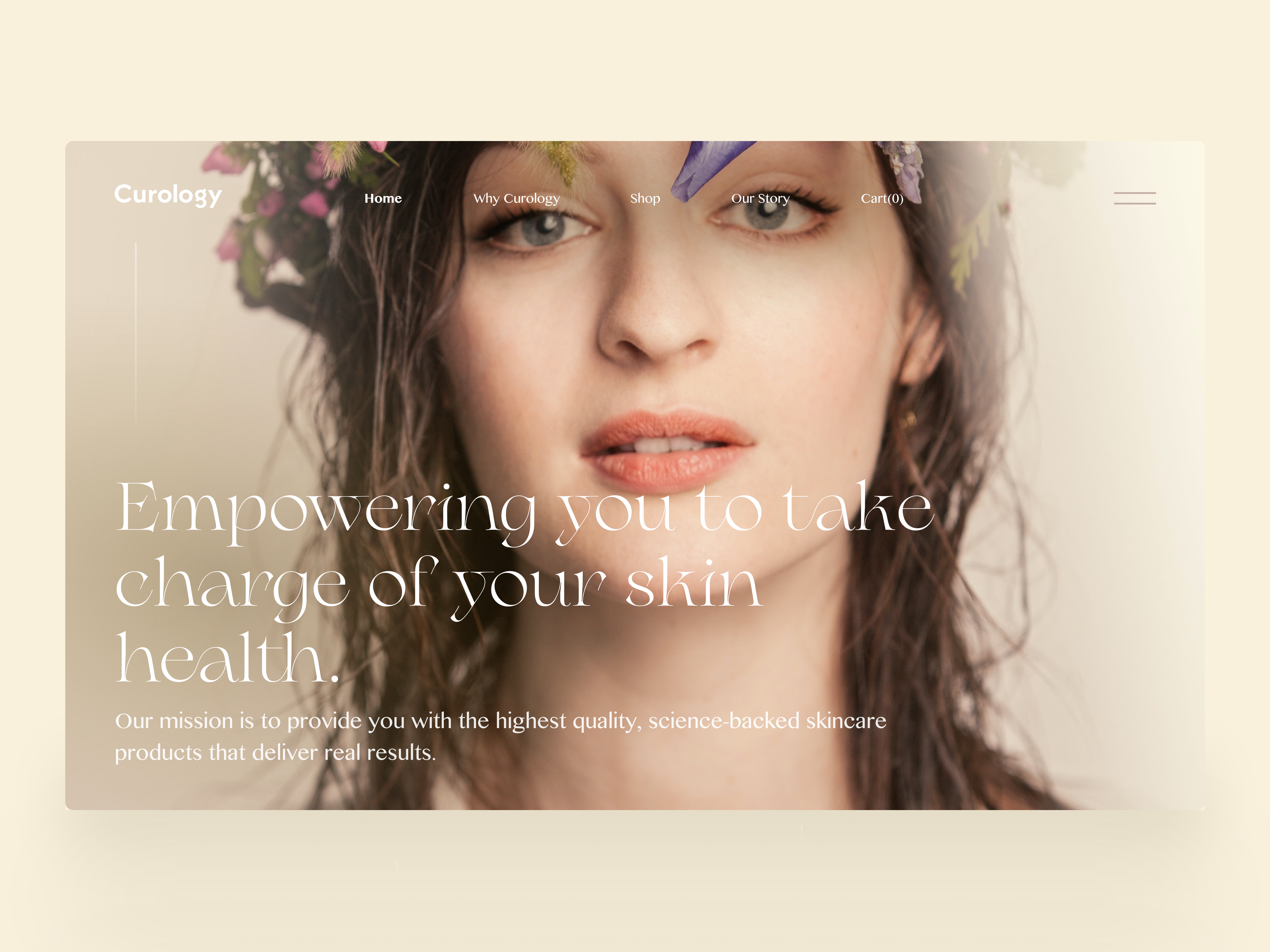 Modern Skincare Landing Page design skincare skincare landing page skincare website