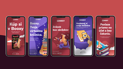 Booxy Illustrations & Social Media branding character design graphic design illustration lama logo slovakia social media tirana visual identity