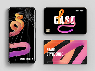 Meme Money - Identity brand identity branding logo online banking z generation