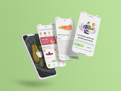 HandyGro Grocery Delivery branding design graphic design grocery groceryshopping newdesign ui uidesign uiux