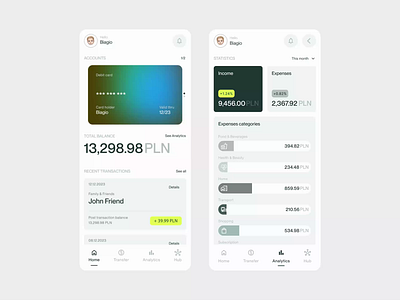 Banking Mobile App - Concept animation design motion graphics ui ux webdesign