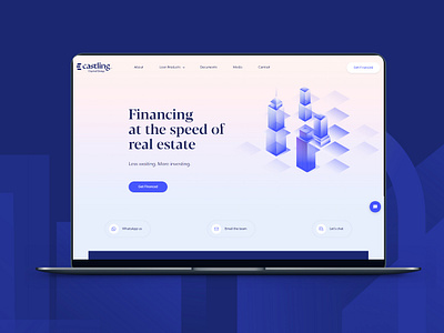 Castling Capital Group Case Study agency broker financing investment lender loans real estate rental ui ux