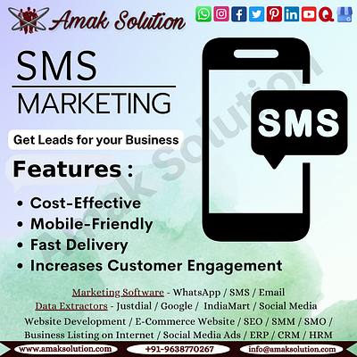 SMS branding business design digital marketing graphic design illustration logo marketing seo smm