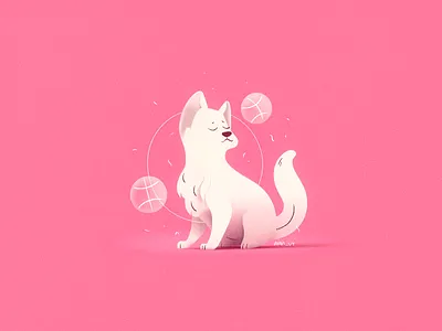 Juggling Fox graphic design illustration vector