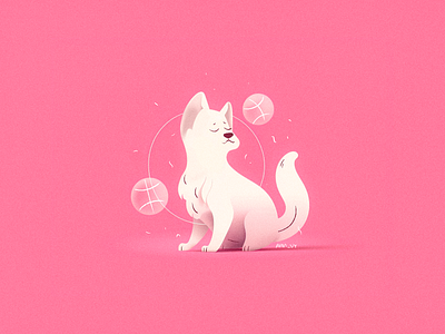 Juggling Fox graphic design illustration vector