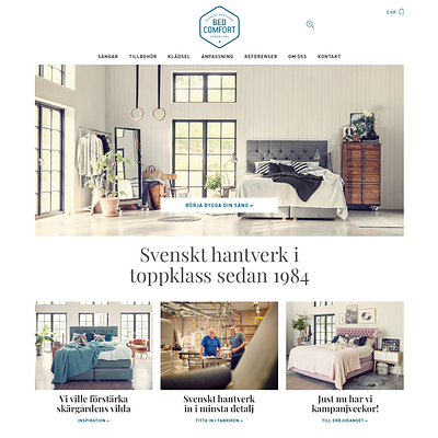 Bed Comfort – Web 2016 design ui ux vector