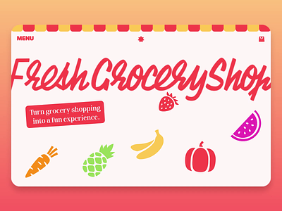 Grocery shop animation animation berry design tools fruit graphic design grocery icons motion graphics pinapple shop ui vector art
