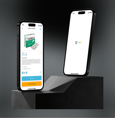 PillPal app design ecommerce graphic design mobile pharmacy shop ui ux