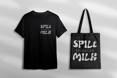 Spilt Milk Animation Branding Mock-ups animation branding graphic design logo