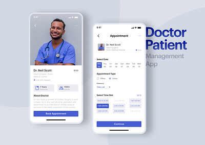 Doctor-Patient Management App app design healthcareapp
