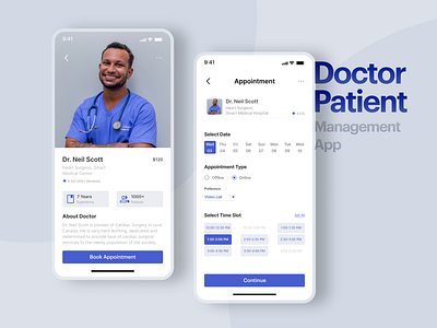 Doctor-Patient Management App app design healthcareapp