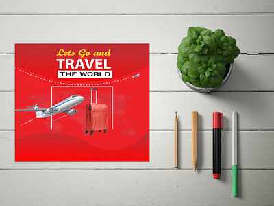 Travel Banner Design banner branding design flyer graphic design logo poster