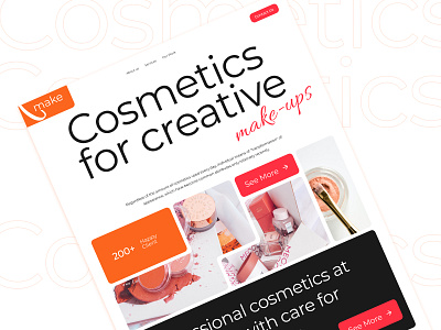 Make-ups branding creative design graphic design illustration landing page logo make ups typography ui ux vector