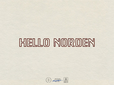 Hello Norden brand identity branding clean design studio font interior design lettering letters logo logo design logotype minimal rebranding simple type typeface typography vector vintage wordmark