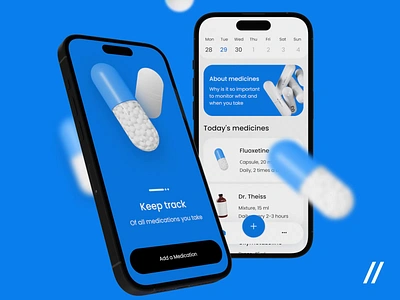 Medication Mobile IOS App android animation app app design app interaction calendar dashboard design health healthcare ios medication medicine mobile mobile app mobile ui motion online ui ux