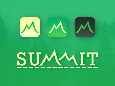 Summit design logo my forest is burning down type design weekly warmup