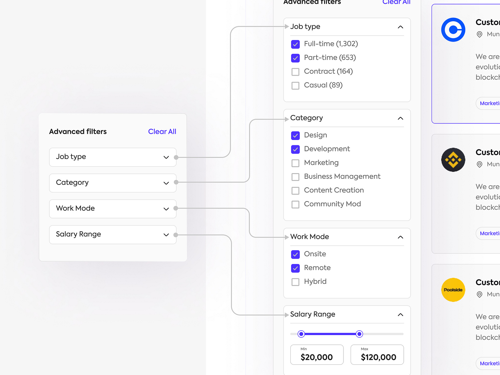 Filter UX Exploration by Omotayo WarDaddy on Dribbble