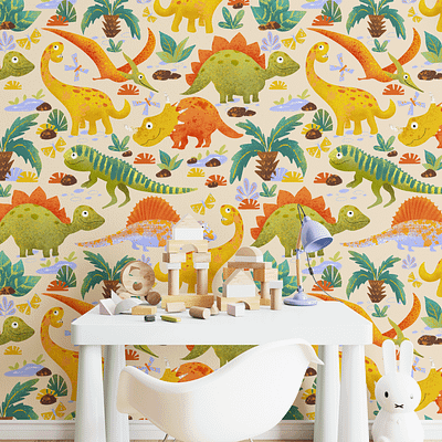 Dino Age illustration pattern