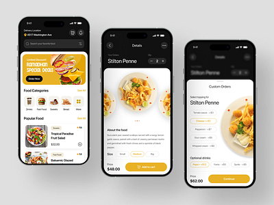 Food Delivery App by Irvan Moses for Hatypo Studio on Dribbble