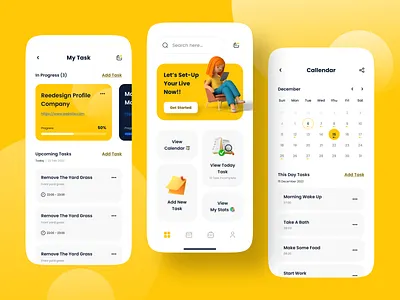 Todo List Mobile Apps branding design illustration logo ui uidesign uiux ux uxdesign vector