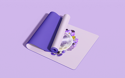 Yoga Mat Design branding graphic design product design wellness yoga mat design