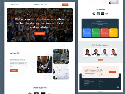 GDG Ibadan color community design google presentation productdesign ui uiux web