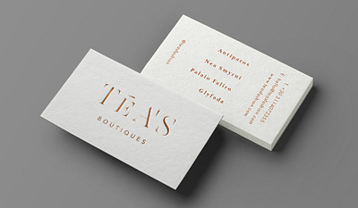 TÉA'S boutiques brand identity branding logo design