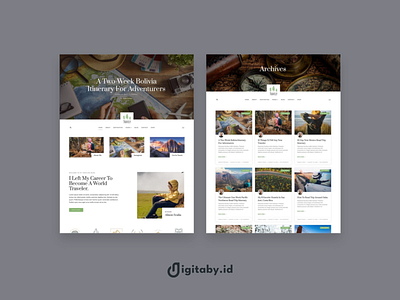 Travel Website Designs branding design jasa desain website travel website ui web website